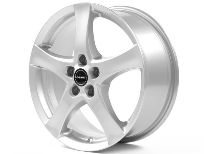 Borbet F 7,0x17 5/114,3 ET53 d-67,1 Brilliant Silver (8135783)