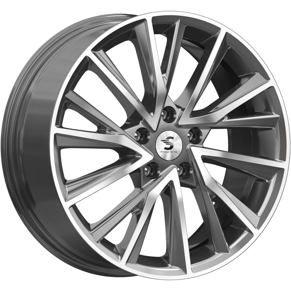 КиК КР010 (Tiggo 8 Pro) 7,5x18 5/108 ET47 d-60,1 Diamond Gloss Graphite (Арт.80049)