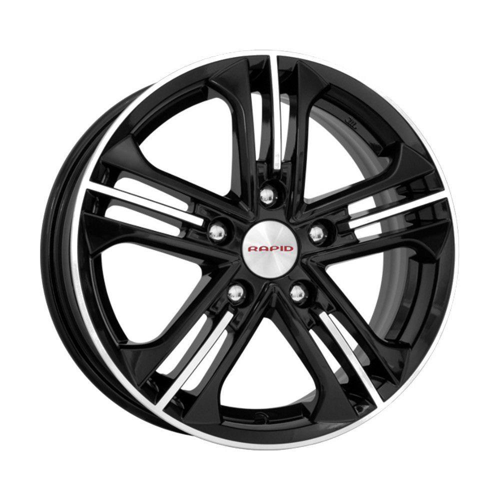 КиК Trinity (КС615) 6,0x15 5/108 ET43 d-67,1 алмаз черный (Арт.14074)