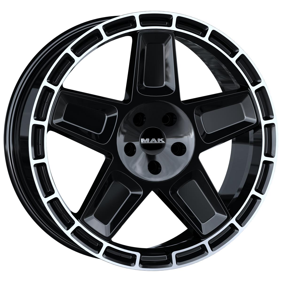 MAK Trek 9,0x20 5/130 ET25 d-84,1 Gloss Black Mirror Ring (F9020TKGL25N3)