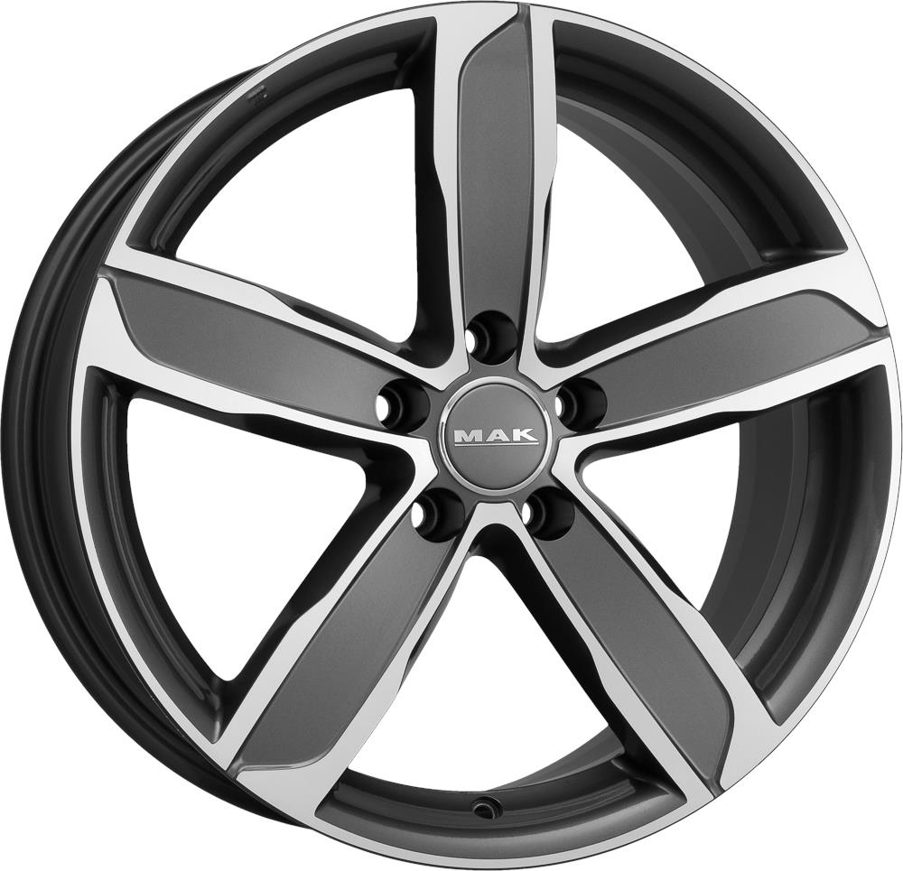 MAK Stadt 8,0x18 5/112 ET28 d-66,45 Gun Met-Mirror Face (F8080DAQM28WSX)