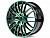 Borbet CW 4 8 x17 5/112 ET48 d-72,5 Black Green Glossy (222031)