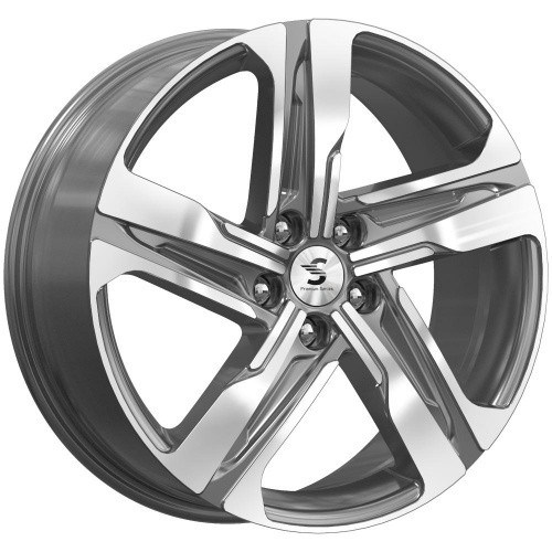 КиК КР004 (Tucson) 7,5x19 5/114,3 ET53 d-67,1 Diamond Gloss Graphite (Арт.77570)