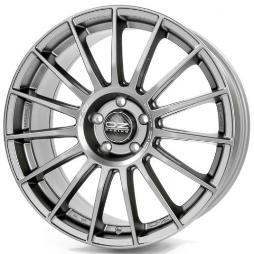 OZ Superturismo LM 9,5x19 5/112 ET21 d-66,46 Matt Graphite Silver Lettering (W0185300346)