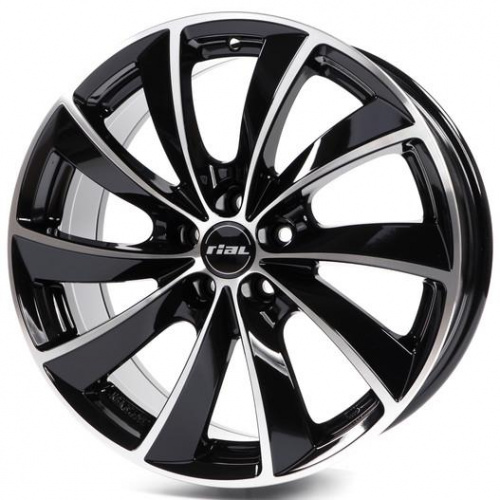 Rial Lugano 7,5x17 5/100 ET36 d-63,3 Diamond Black Frontpolished (LU75736B33-1)