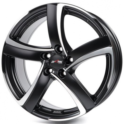 Alutec Shark 7,5x17 5/100 ET35 d-63,3 Racing Black Frontpolished (SH75735B33-5)